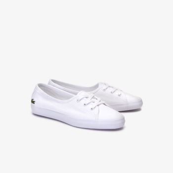 Lacoste Ziane Chunky Canvas Sneakers - Tenisky Dámské Bílé | CZ-kdAPDo